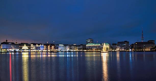 Alster Lake and Downtown Hamburg