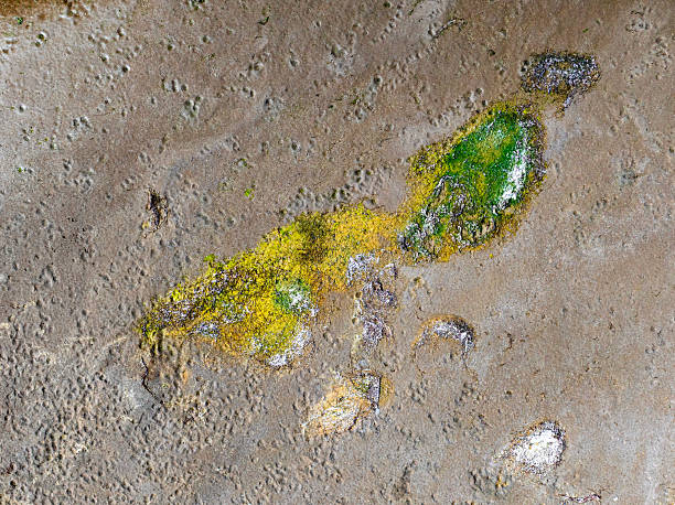 Dangers and droughts affecting lakes,Abstract photography, backgrounds for billboards, global climate-themed photographs. The magical beauty of colors. The colors and patterns of lakes and rivers.