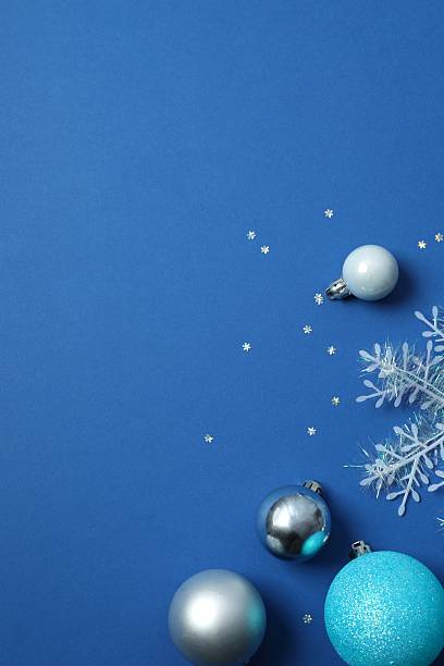 istock Beautiful Christmas decorations on color background 2251968556