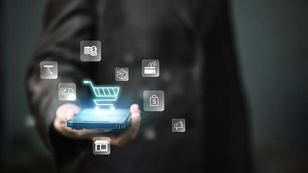 istock Mobile E-commerce Platform  Shopping Cart and Payment Icons 2251977723