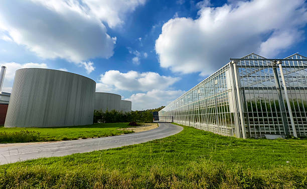 istock Sustainable horticulture research facility with storage tanks 2251978682