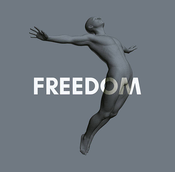 istock Leadership, freedom or development concept. Jumping man. 3D human body model. Design for sport. Vector illustration composed of particles. 2251990037
