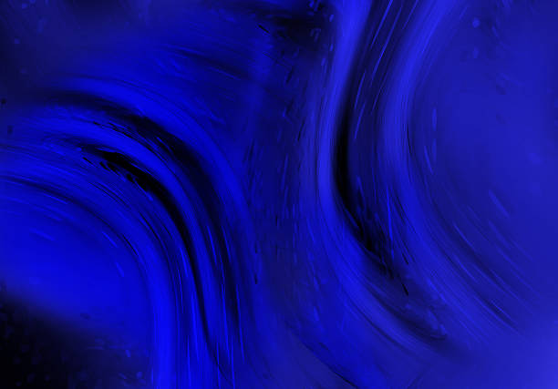 A dynamic blue abstract composition featuring a flowing color wave, soft light haze, and scattered circular dots. Energetic, warm, and modern, ideal for backgrounds, banners, and artistic design projects.