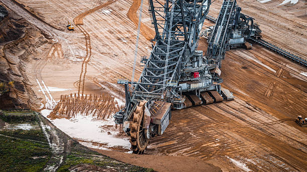istock Bucket wheel excavator in an open cast coal mine in Germany 2251994292