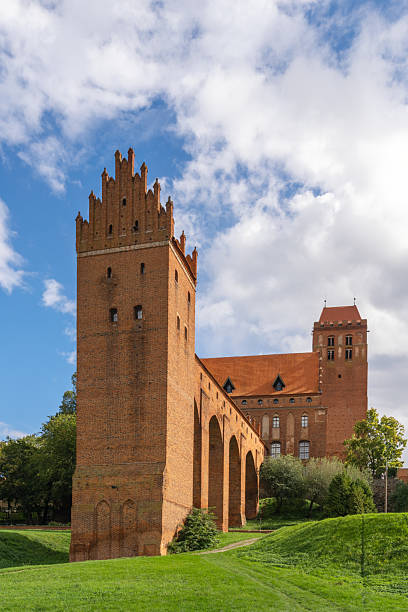 Kwidzyn, Poland - 23 September, 2025: vertical view of the dansker and Kwidzyn Castle in Poland