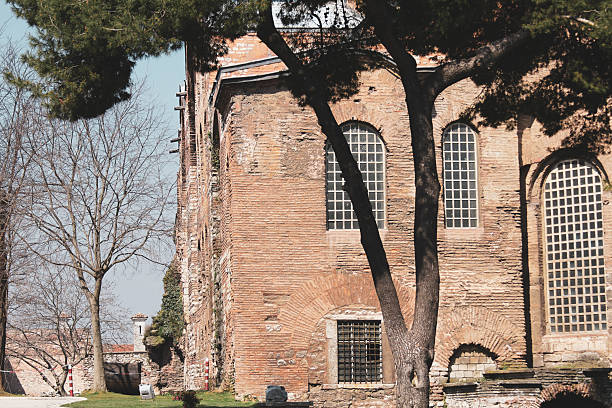 Historic Hagia Irene (Aya Irini) Church in Topkapi Palace Courtyard
