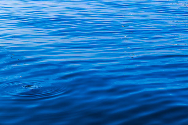 Blurred waves on a water surface