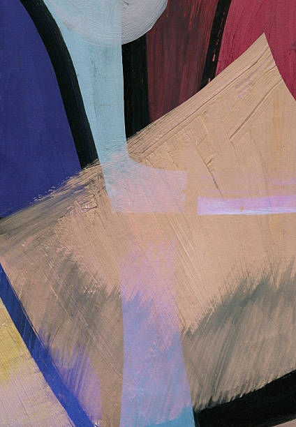 istock Expression of geometric painting with color and brushstroke. Abstract illustration for background. 2252022028