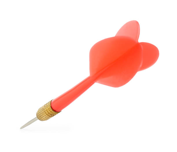 istock One red dart arrow in air isolated on white 2252055097