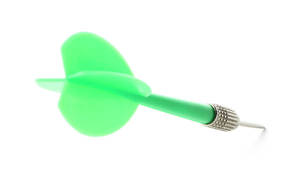 istock One green dart arrow isolated on white 2252055255