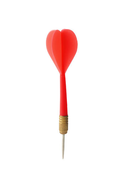istock One red dart arrow in air isolated on white 2252055696