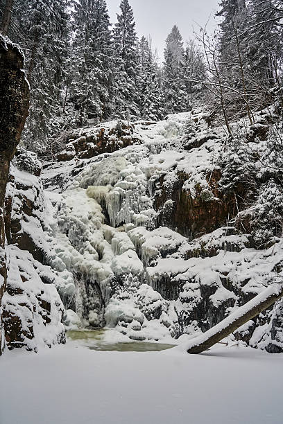 istock Frozen Kamieczyk Waterfall in Winter in the Karkonosze Mountains 2252058252