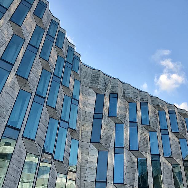 istock Angle of modern and futuristic office building 2252063672