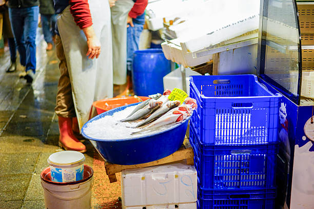 Fish bazaar in Istanbul, Turkey