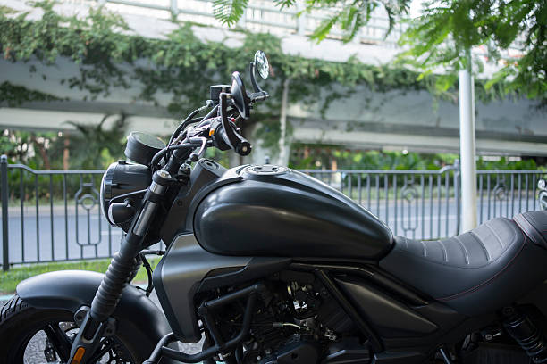 Young man ride motor sunset nature