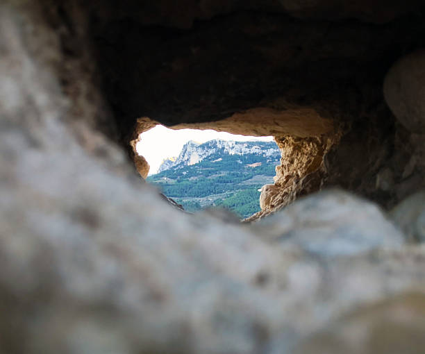 Rock and mountain background in Guadalest