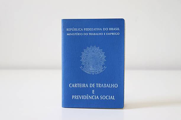 istock Brazilian work card (Carteira de trabalho) on white background. 2252074119