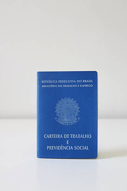 istock Brazilian work card (Carteira de trabalho) on white background. 2252074148
