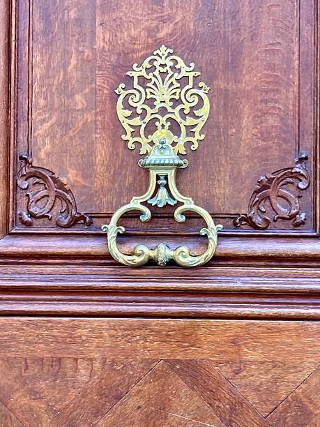 istock Door Knocker with Floral Design 2252077958