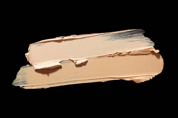 istock Beauty product sample swatch texture of foundation 2252082167