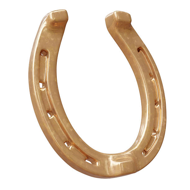 istock Horseshoe isolated on white. Talisman good luck and fortune symbol. 3d 2252082606