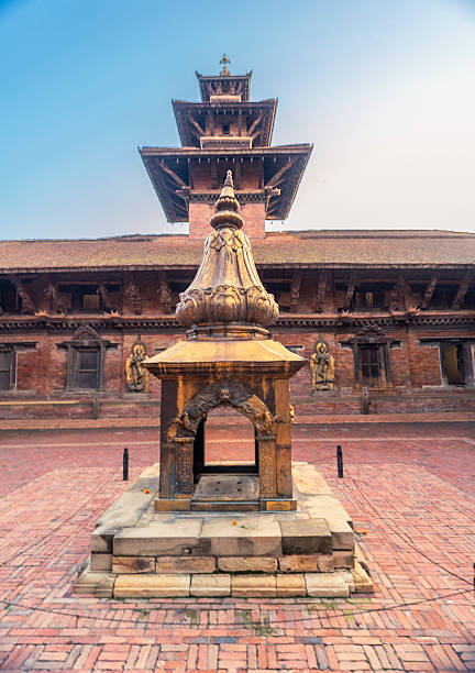 istock Ancient pagoda temple structure dominating Patan Durbar Square 2252087829