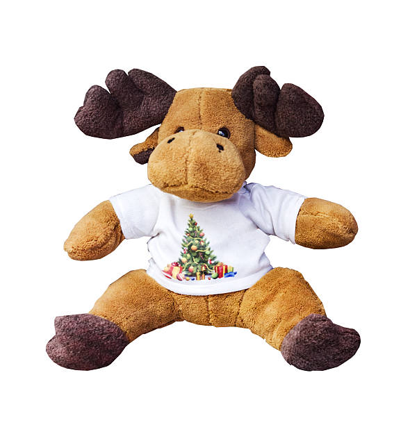 Two Christmas moose decorations. These are mass produced