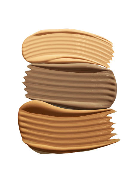 istock Beauty product sample swatch texture of foundation 2252095000