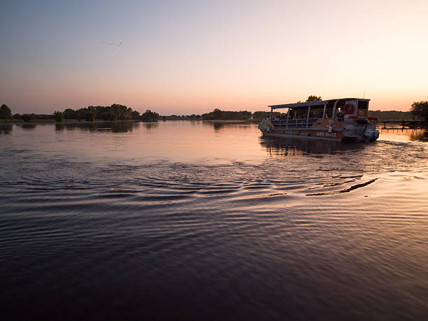 istock A boat on a billabong at sunrise 2252095969