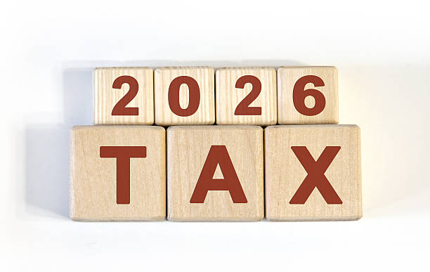 istock Numbers 2026 and text Tax on cubes on a white background 2252103315