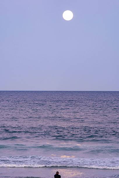 istock A December supermoon rises above the ocean as the sun sets 2252103807