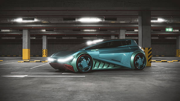 My own car design background. 3D render.