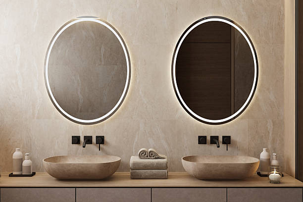 istock Japandi Spa Bathroom Interior with Pine Wood and White Stone Spa Elements Day Scene 2252113194