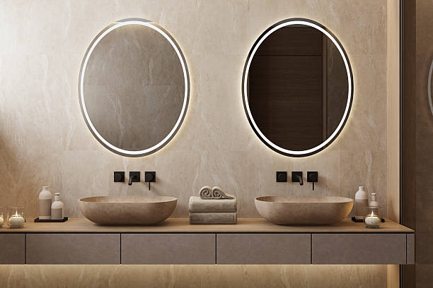 istock Japandi Spa Bathroom Interior with Pine Wood and White Stone Spa Elements Day Scene 2252113381