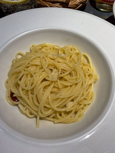 Simple Spaghetti Garlic and Oil Pasta Dish