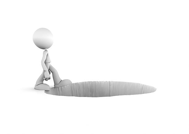 Air dancer inflatable tube man is waving arms on blue background. Cartoon funny puppet with blowing wind for advertising and promotion, computer graphics, 3d digital object, computer graphic