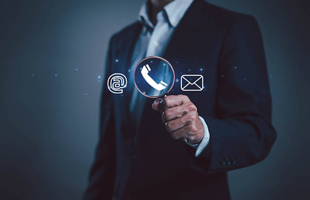 istock Our contact channels are telephone for business using digital technology, sending via email to connect, and computers a network to contact customers for good, fast and modern service. 2252135200