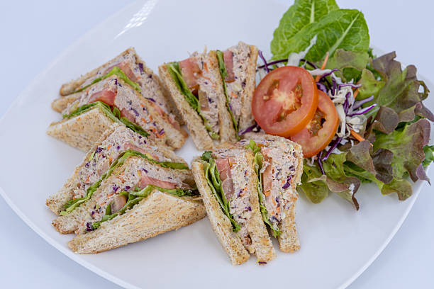 istock Tuna Salad Sandwiches with Fresh Vegetable Salad 2252135779