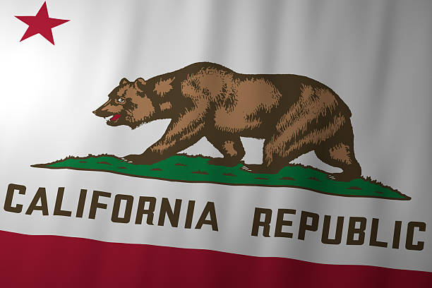 istock California state flag with bear emblem 2252140367