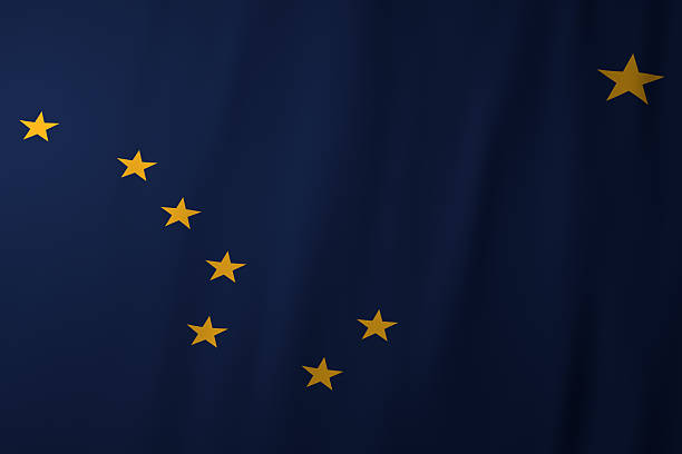 3d illustration flag of Tuvalu. Tuvalu flag isolated on the blue sky.