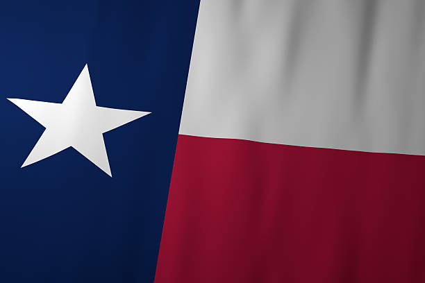 The official flag of Texas featuring a single white star on a blue vertical stripe with horizontal white and red fields. Known as the Lone Star Flag, it symbolizes independence, pride, and the strong identity of the U.S. state.
