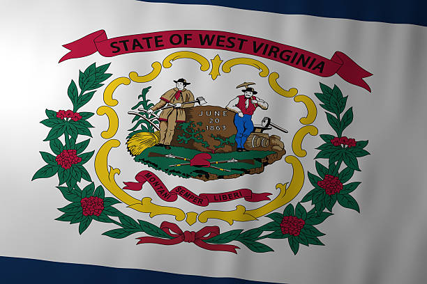 istock West Virginia state flag with coat of arms 2252140622