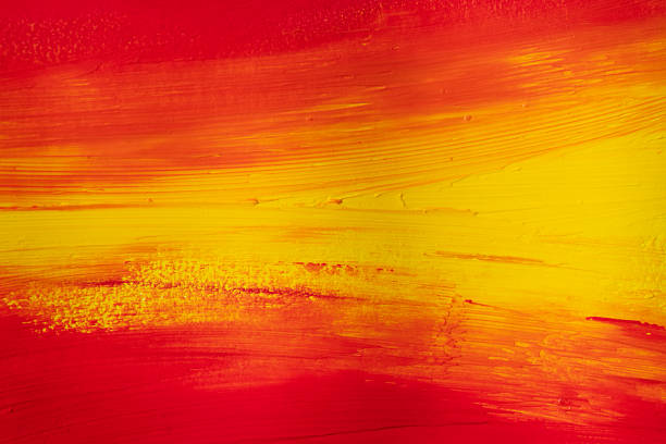 A background made of mixed red and yellow paint