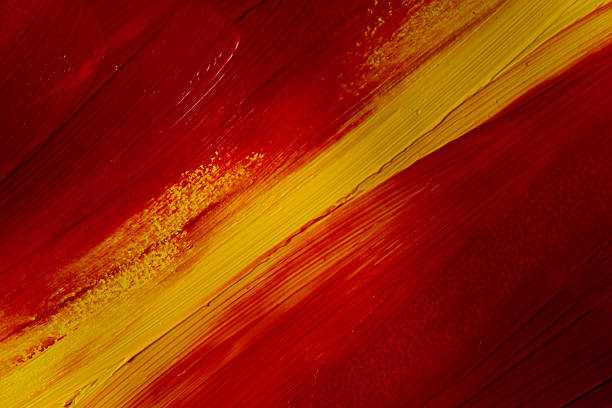 A background made of mixed red and yellow paint