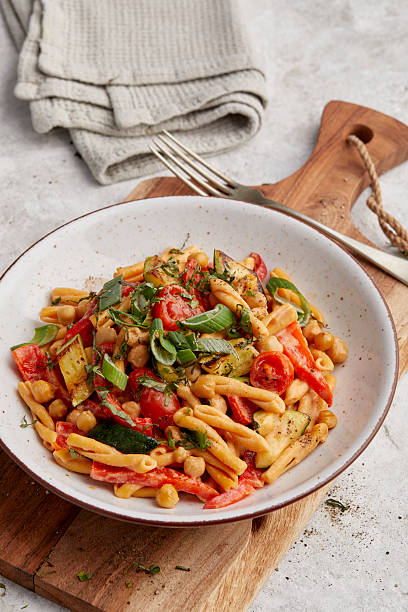 istock Chickpea pasta with paprika 2252146571