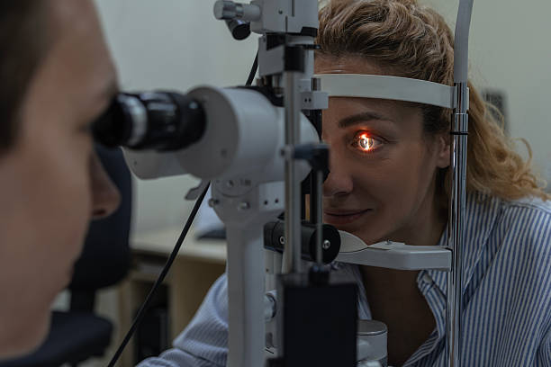 istock Ophthalmology Visit with Young Woman 2252149867