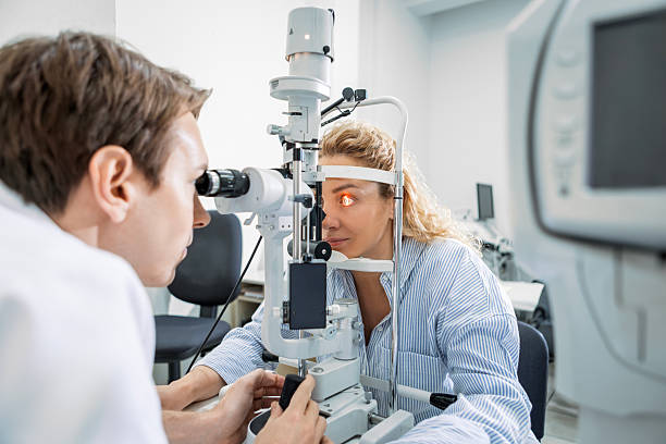 istock Patient Having Eye Vision Test in Clinic 2252149902