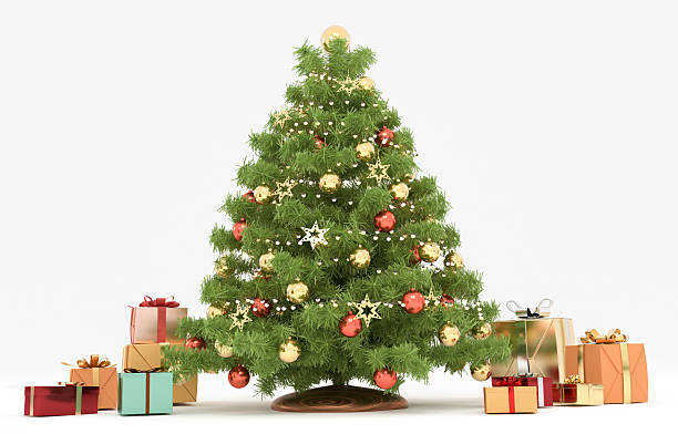 istock A festive holiday backdrop featuring a Christmas tree and colourful gift boxes 2252150193