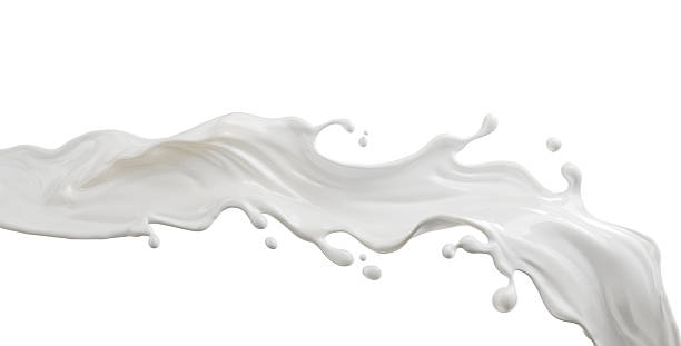 istock Milk Splash Crown Isolated on White Background 3d Illustration. 2252154560