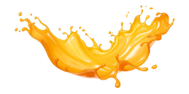 istock Caramel sauce, Liquid syrup splash, sugar candy caramel or melted toffee, 3d illustration. 2252154782